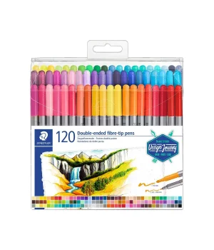 Staedtler Çift Uçlu Keçeli Kalem Seti 120 RENK (0.5 mm - 3 mm)