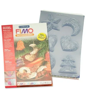Staedtler Fimo Clay Mould Polimer Kil Şekillendirme Kalıbı CHRISTMAS DECORATIONS