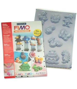 Staedtler Fimo Clay Mould Polimer Kil Şekillendirme Kalıbı FUNNY ANIMALS