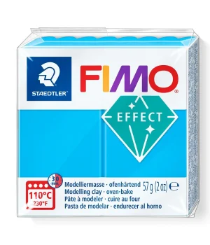 Staedtler Fimo Effect Polimer Kil 374 Blue (Transparan)