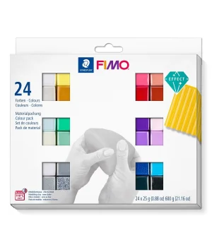 Staedtler Fimo Effect Polimer Kil Seti 24 Renk x 25 gr.