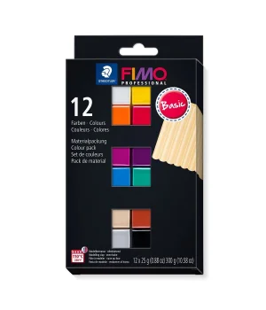 Staedtler Fimo Professional Polimer Kil Seti 12 Renk x 25 gr. Basic Renkler