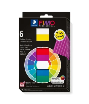 Staedtler Fimo Professional Polimer Kil Seti 6 Renk x 85 gr. True Colours