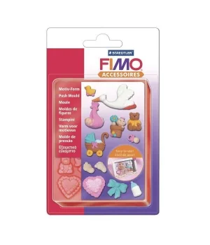 Staedtler Fimo Push Mould Esnek Silikon Polimer Kil Kalıbı BEBEK