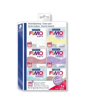 Staedtler Fimo Soft Polimer Kil Seti 6 Renk x 57 gr. Candy Colours