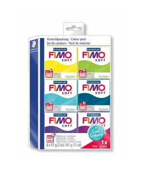 Staedtler Fimo Soft Polimer Kil Seti 6 Renk x 57 gr. Cool Colours