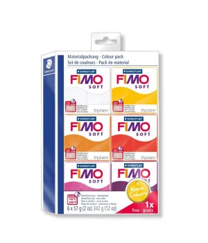 Staedtler Fimo Soft Polimer Kil Seti 6 Renk x 57 gr. Warm Colours