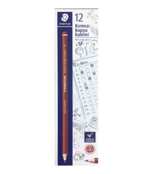 Staedtler Kırmızı Kopya Kalemi 12 Adet