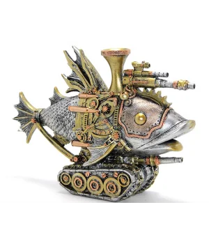 Steampunk Polyester Tasarım Balık Figürü Alk2453