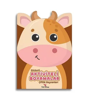 Stickerli Aktivite ve Boyamalar - Çiftlik Hayvanları