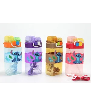 Stitch Çift Bölmeli Pipetli Matara & Suluk Alk5111
