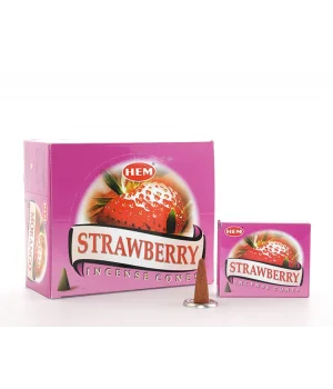 Strawberry Aromalı Konik Tütsü