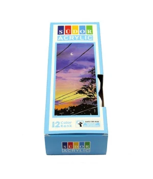 Südor Akrilik Boya Seti 12 Renk x 20 ml.