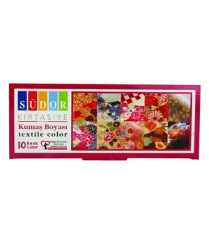 Südor Kumaş Boyası Seti 10 Renk x 25 ml.