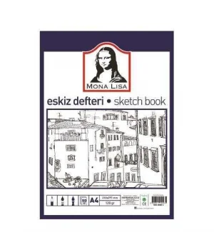 Südor Mona Lisa Eskiz Çizim Defteri (Sketch Book) A4 120 gr. 50 yp.