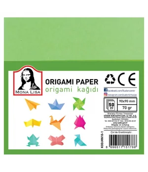 Südor Mona Lisa Origami Kağıdı 9x9 cm. 10 Renk 50 Adet