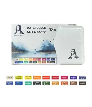 Südor Mona Lisa Profesyonel Tablet Sulu Boya Seti 18 Renk