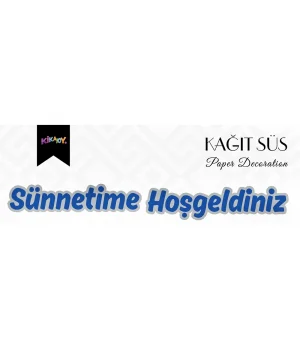 Sünnetime Hoşgeldiniz Metalik Lüks Afiş