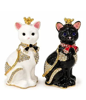 Swaroski Taşlı Kedi Figürü Alk5773