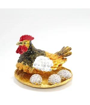 Swaroski Taşlı Yumurtalı Tekli Tavuk Alk1909