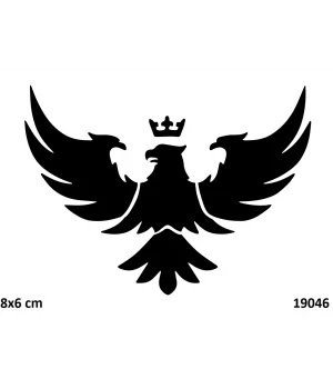Taçlı Kartal Geçici Dövme Şablonu