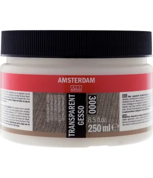 Talens Amsterdam 3000 Transparan Şeffaf Gesso 250 ml.