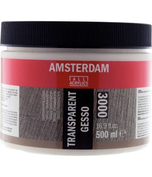 Talens Amsterdam 3000 Transparan Şeffaf Gesso 500 ml.