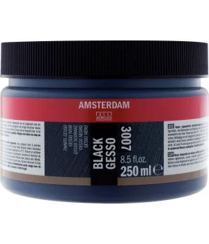 Talens Amsterdam 3007 Black Siyah Gesso 250 ml.