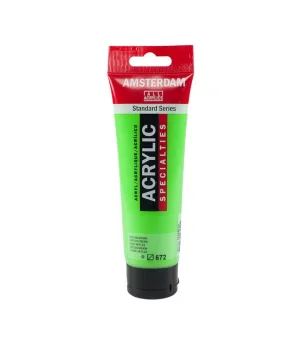 Talens Amsterdam Akrilik Boya 120 ml. 672 Reflex Green (Fosforlu)