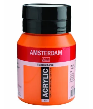 Talens Amsterdam Akrilik Boya 500 ml. 276 Orange Azo