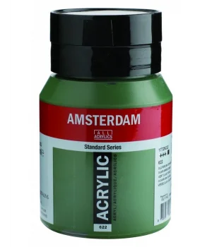Talens Amsterdam Akrilik Boya 500 ml. 622 Olive Green Deep