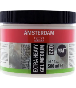 Talens Amsterdam Extra Heavy Gel Medium Matt 022 Extra Kuvvetli Jel Medyum Mat 500 ml.