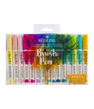 Talens Ecoline Brush Pen Fırça Uçlu Kalem Seti 30 Renk ADDITIONAL COLOURS