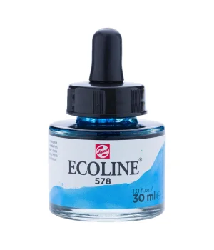 Talens Ecoline Sıvı Suluboya 30 ml. 578 Sky Blue Cyan