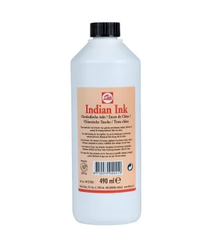 Talens Indian Ink Çini Mürekkebi 490 ml. Siyah