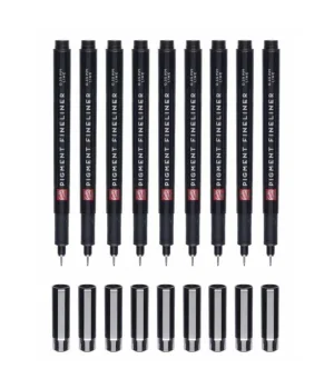 Talens Pigment Fineliner Teknik Çizim Kalemi Seti 9lu