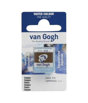 Talens Van Gogh 1/2 Tablet Sulu Boya 416 Sepia