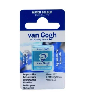 Talens Van Gogh 1/2 Tablet Sulu Boya 522 Turquoise Blue