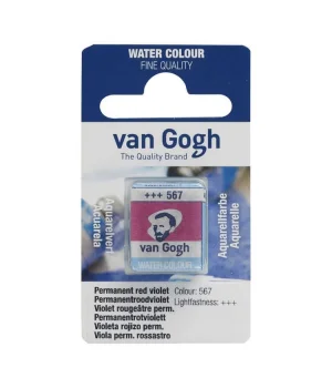Talens Van Gogh 1/2 Tablet Sulu Boya 567 Permanent Red Violet