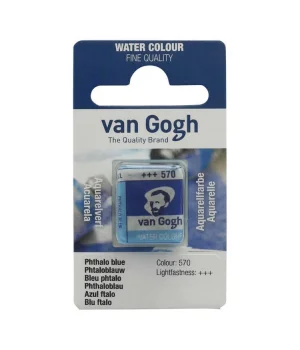 Talens Van Gogh 1/2 Tablet Sulu Boya 570 Phthalo Blue