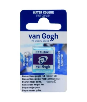 Talens Van Gogh 1/2 Tablet Sulu Boya 592 Quinacridone Purple Red