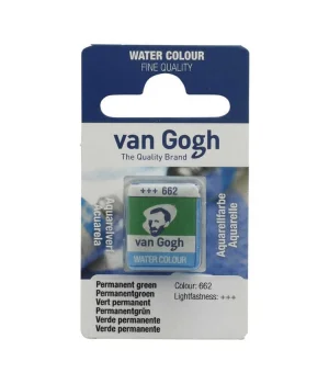 Talens Van Gogh 1/2 Tablet Sulu Boya 662 Permanent Green