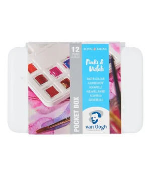 Talens Van Gogh Tablet Sulu Boya Seti 12 Renk Pinks & Violets