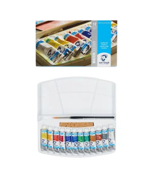 Talens Van Gogh Tüp Sulu Boya Seti 12 Renk x 10 ml. Plastik Kutu