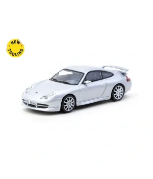 Tarmac Works X iXO Models 1/64 Porsche 911 GT3 (type 996) Silver