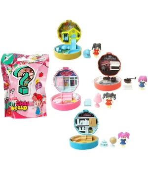 Taşınabilir Dollhouse Mini Figür Sürpriz Paket