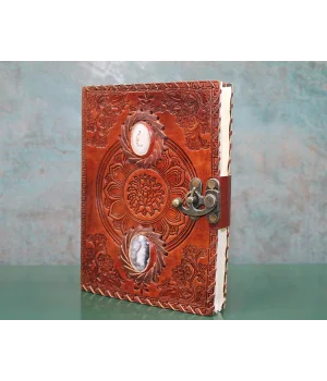 Taşlı Deri Defter Ksk3145