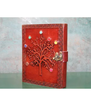 Taşlı Deri Defter Ksk3153