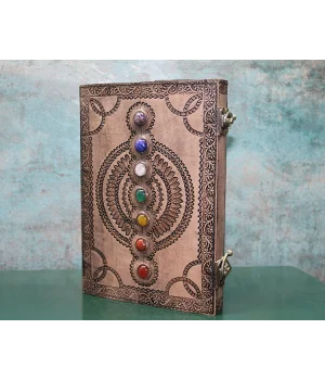 Taşlı Deri Defter Ksk3155