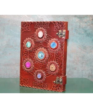 Taşlı Deri Defter Ksk3156